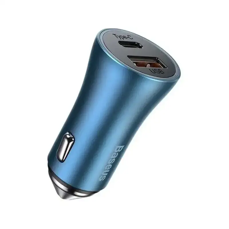 شارژر فندکی باسئوس  دو سرc+u  با توان 40w